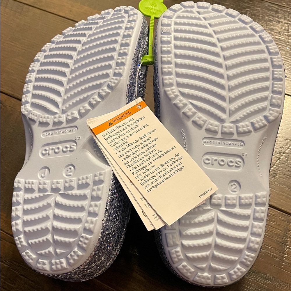 CROCS Kids Sparkly Slippers - Silver - Picture 2 of 4